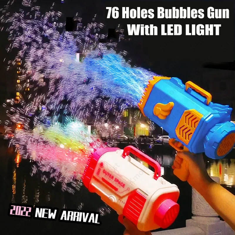 Bubble Gun Rocket 69 Holes Soap Bubbles